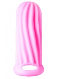 Розовый фаллоудлинитель Homme Wide - 11 см. - Lola toys - в Санкт-Петербурге купить с доставкой