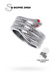 Малое кольцо под головку пениса в форме змеи - ToyFa - купить с доставкой в Санкт-Петербурге