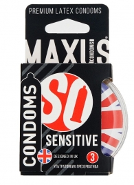 Ультратонкие презервативы в пластиковом кейсе MAXUS AIR Sensitive - 3 шт. - Maxus - купить с доставкой в Санкт-Петербурге