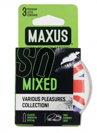 Презервативы в пластиковом кейсе MAXUS AIR Mixed - 3 шт. - Maxus - купить с доставкой в Санкт-Петербурге