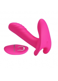 Розовый мультифункциональный вибратор Remote Control Massager - Baile