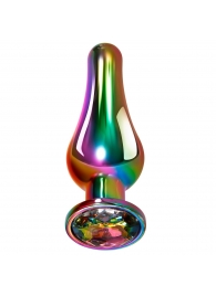 Радужная металлическая пробка Rainbow Metal Plug Large - 12,9 см. - Evolved