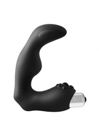 Черный вибромассажер простаты FantASStic Vibrating Prostate Massager - 11,3 см. - Dream Toys - в Санкт-Петербурге купить с доставкой