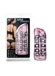 Розовый мастурбатор-вагина со стимулирующими бусинами Super Stroker - Blush Novelties - в Санкт-Петербурге купить с доставкой