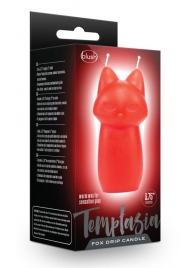 Красная БДСМ-свеча в форме злой кошки Fox Drip Candle - Blush Novelties - купить с доставкой в Санкт-Петербурге
