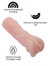 Реалистичный мастурбатор-вагина телесного цвета - Свободный ассортимент - в Санкт-Петербурге купить с доставкой