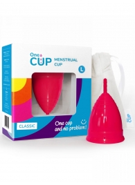 Розовая менструальная чаша OneCUP Classic - размер L - OneCUP - купить с доставкой в Санкт-Петербурге