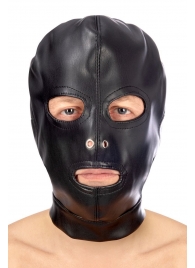 Маска-шлем с прорезями для глаз и рта - Fetish Tentation - купить с доставкой в Санкт-Петербурге