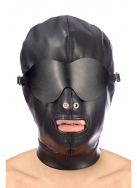 Маска-шлем с отверстием для рта и съемными шорами - Fetish Tentation - купить с доставкой в Санкт-Петербурге
