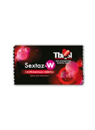 Возбуждающий крем для женщин Sextaz-W в одноразовой упаковке - 1,5 гр. - Биоритм - купить с доставкой в Санкт-Петербурге