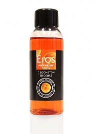 Массажное масло Eros exotic с ароматом персика - 50 мл. - Биоритм - купить с доставкой в Санкт-Петербурге