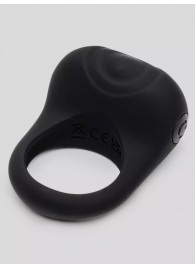 Черное эрекционное виброкольцо Sensation Rechargeable Vibrating Love Ring - Fifty Shades of Grey - в Санкт-Петербурге купить с доставкой