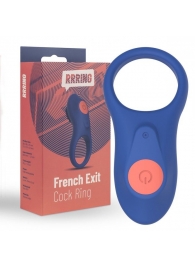 Синее эрекционное кольцо RRRING French Exit Cock Ring - FeelzToys - в Санкт-Петербурге купить с доставкой