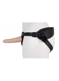 Пустотелый страпон Harness CLASSIC с бандажом - 15,5 см. - LOVETOY (А-Полимер) - купить с доставкой в Санкт-Петербурге