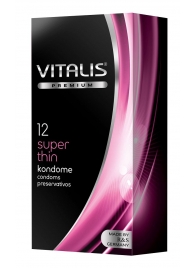 Ультратонкие презервативы VITALIS PREMIUM super thin - 12 шт. - Vitalis - купить с доставкой в Санкт-Петербурге