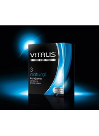 Классические презервативы VITALIS PREMIUM natural - 3 шт. - Vitalis - купить с доставкой в Санкт-Петербурге