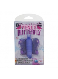 Фиолетовая вибробабочка на ремешках Micro Wireless Venus Butterfly - California Exotic Novelties