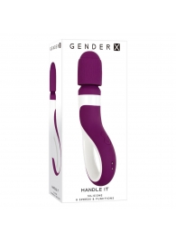 Фиолетовый вибростимулятор Handle It - Gender X