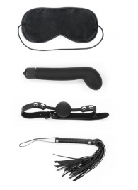 БДСМ-набор Deluxe Bondage Kit: маска, вибратор, кляп, плётка - Lovetoy - купить с доставкой в Санкт-Петербурге