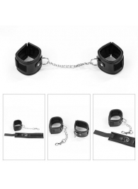 БДСМ-набор Deluxe Bondage Kit: наручники, плеть, кляп-шар - Lovetoy - купить с доставкой в Санкт-Петербурге