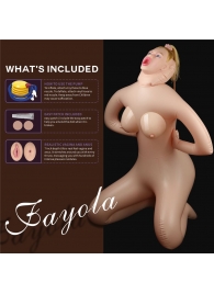 Надувная секс-кукла Fayola - Lovetoy - в Санкт-Петербурге купить с доставкой