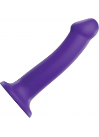 Фиолетовый фаллоимитатор-насадка Strap-On-Me Dildo Dual Density size L - 19 см. - Strap-on-me - купить с доставкой в Санкт-Петербурге
