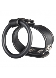 Двойное кольцо выносливости на пенис DUAL STAMINA RING - BlueLine - в Санкт-Петербурге купить с доставкой
