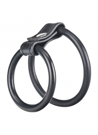 Двойное эрекционное кольцо на пенис и мошонку - BlueLine - в Санкт-Петербурге купить с доставкой
