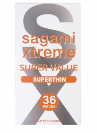 Ультратонкие презервативы Sagami Xtreme Superthin - 36 шт. - Sagami - купить с доставкой в Санкт-Петербурге