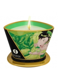 Массажная свеча Exotic Green Tea с ароматом зелёного чая - 170 мл. - Shunga - купить с доставкой в Санкт-Петербурге
