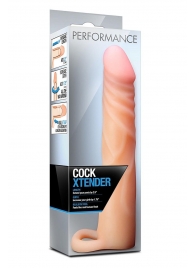 Телесная насадка на пенис Cock Xtender - 17,7 см. - Blush Novelties - в Санкт-Петербурге купить с доставкой