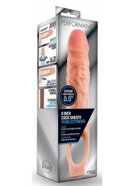 Телесная насадка на пенис 9 Inch Cock Sheath Extender - 22,2 см. - Blush Novelties - в Санкт-Петербурге купить с доставкой