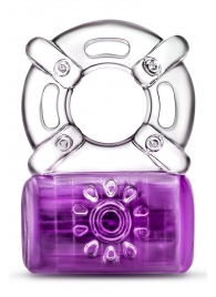 Фиолетовое эрекционное виброкольцо One Night Stand Vibrating C-Ring - Blush Novelties - в Санкт-Петербурге купить с доставкой