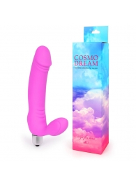 Розовый силиконовый вибромассажер-реалистик - 14,5 см. - Bior toys
