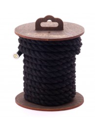 Черная хлопковая веревка для бондажа на катушке - 5 м. - Crazy Handmade - купить с доставкой в Санкт-Петербурге