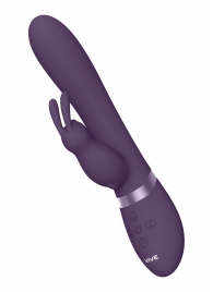 Фиолетовый вибромассажер-кролик Taka - 21,3 см. - Shots Media BV