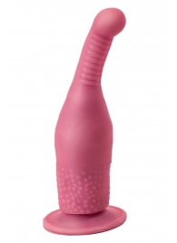 Розовый анальный стимулятор на присоске - 14,5 см. - LOVETOY (А-Полимер)