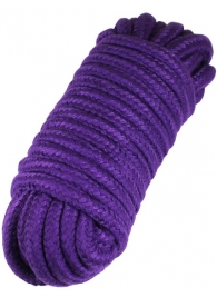 Фиолетовая верёвка для бондажа и декоративной вязки - 10 м. - Eroticon - купить с доставкой в Санкт-Петербурге