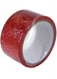 Красный скотч для связывания Bondage Tape - 15 м. - Eroticon - купить с доставкой в Санкт-Петербурге