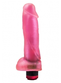 Розовый гелевый вибромассажёр  Конг  - 20,5 см. - LOVETOY (А-Полимер)