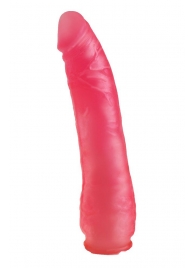 Реалистичная насадка Harness розового цвета - 17 см. - LOVETOY (А-Полимер) - купить с доставкой в Санкт-Петербурге