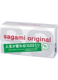 Ультратонкие презервативы Sagami Original 0.02 - 10 шт. - Sagami - купить с доставкой в Санкт-Петербурге
