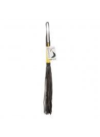 Черная плеть с желтой рукоятью Boundless Flogger - 69,25 см. - California Exotic Novelties - купить с доставкой в Санкт-Петербурге