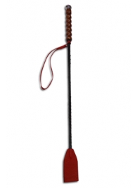 Красный стек с фигурной рукоятью - 62 см. - Sitabella - купить с доставкой в Санкт-Петербурге