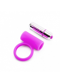 Лиловое эрекционное кольцо с вибрацией - Pink Vibe - в Санкт-Петербурге купить с доставкой