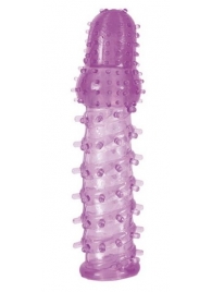 Фиолетовая насадка, удлиняющая половой член, BIG BOY - 13,5 см. - Toyfa Basic - в Санкт-Петербурге купить с доставкой