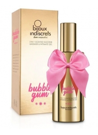 Гель с ароматом жвачки Bubblegum 2-in-1 Scented Silicone Massage And Intimate Gel - 100 мл. - Bijoux Indiscrets - купить с доставкой в Санкт-Петербурге