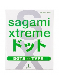 Презерватив Sagami Xtreme Type-E с точками - 1 шт. - Sagami - купить с доставкой в Санкт-Петербурге