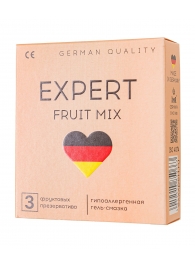 Ароматизированные презервативы EXPERT Fruit Mix - 3 шт. - Expert - купить с доставкой в Санкт-Петербурге