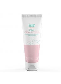 Лубрикант на водной основе Vibe Sensation с клубничным вкусом и легким вибрирующим эффектом - 50 гр. - INTT - купить с доставкой в Санкт-Петербурге